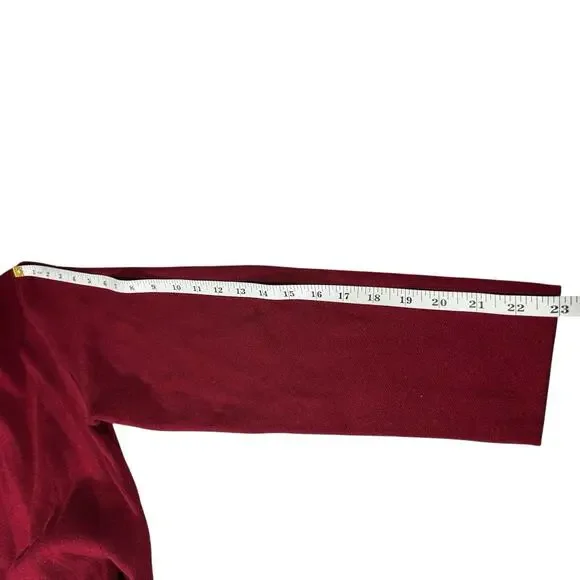 Merokeety Women’s Sz S Long Wool Blend Red Cardigan Knit Duster Coatigan Sweater - Picture 11 of 13